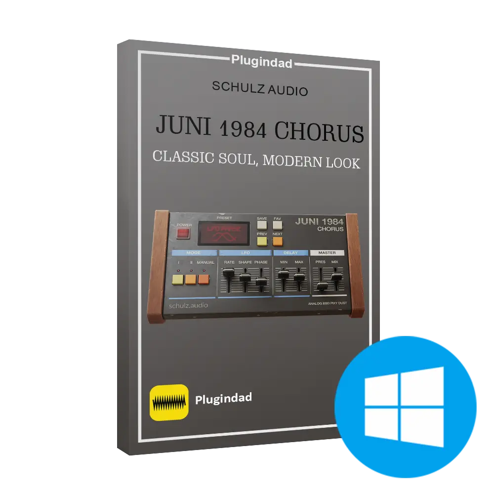 Schulz.audio-–-JUNI-1984-CHORUS-win Schulz.audio JUNI 1984 Chorus effect winning an award, showcasing classic analog audio processing and vintage sound design.